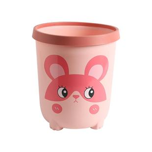 垃圾桶家用加厚大容量轻奢客厅厨房卧室卫生间宿舍无盖带压圈纸篓