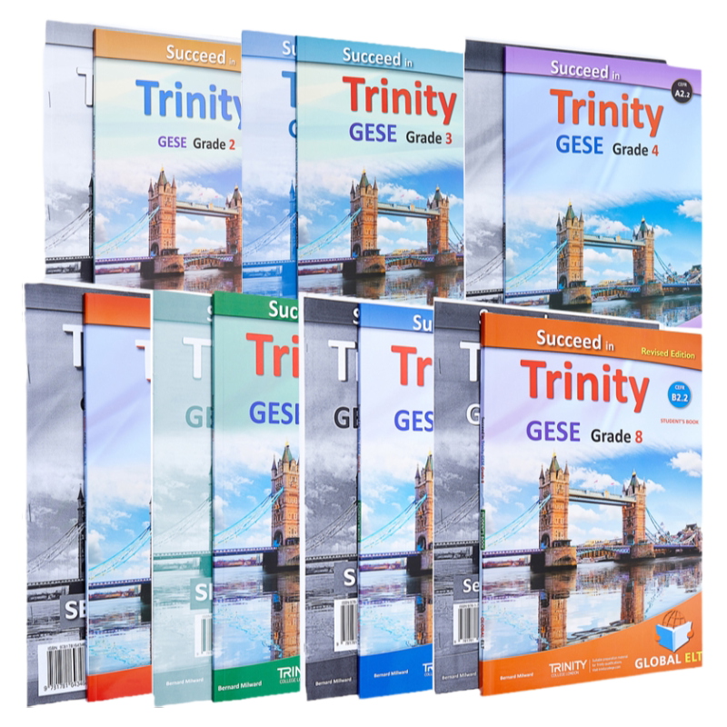 Succeed in Trinity GESE Self study 圣三一口语考试自学套装 CEFR Grade 2-8 A B 阶段 附CD 英文原版教材 少儿英语 12岁以