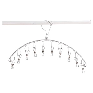 不锈钢袜子晾晒架多夹子家用无痕挂架内衣内裤晾衣架阳台防风神器