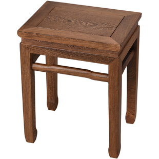 鸡翅木小方凳家用红木茶桌凳子中式实木矮凳沙发凳原木板凳梳妆凳