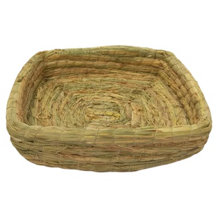 鸽子窝草编方形小框稻草窝元宝圆环信鸽用品用具防侧翻鸽巢蛋盆