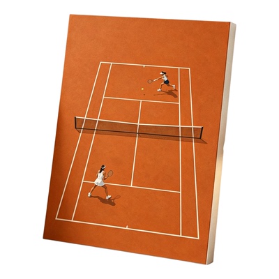 TENNIS PRINT网球馆运动艺术挂画温网法网海报装饰画无框画体育场