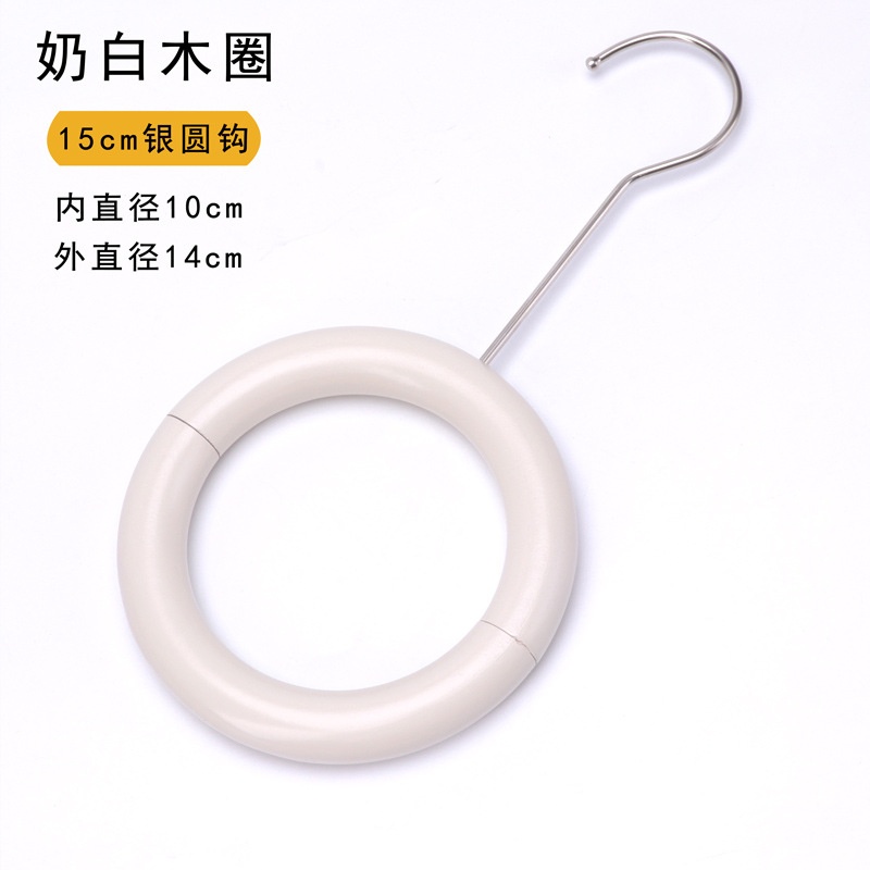 服装店专用S挂钩衣帽夹衣架钩实木陈列夹钩道具围巾白色衣架展示U