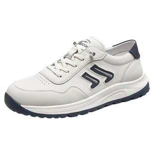 意尔康男鞋2025新款秋季运动休闲男士英伦风皮鞋时尚百搭男式