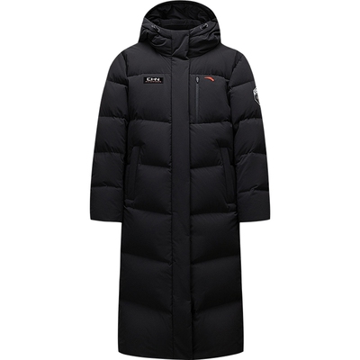 安踏冰甲羽绒服丨六度芯防泼水女子长款RDS95鹅绒羽绒服162617908