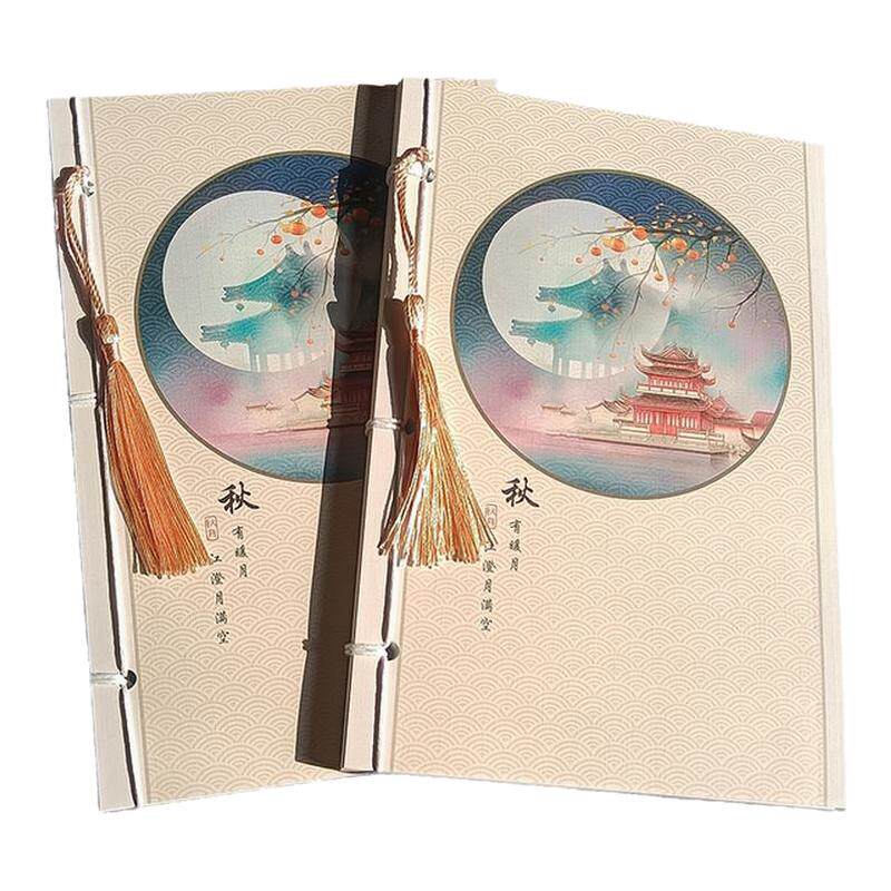 A5特色素雅国风本国潮笔记本中国风日记本国潮古风用品仿古本子复古抄诗记事本