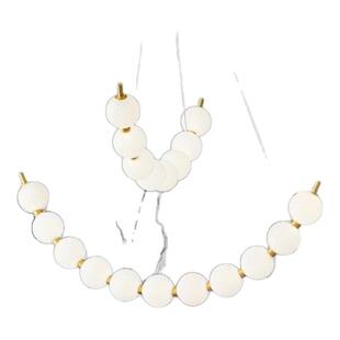 全铜客厅灯轻奢吊灯北欧创意珍珠魔豆卧室灯现代简约餐厅大厅灯具