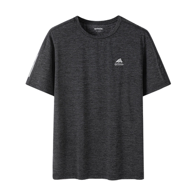 outdoor products 2025春夏新款印花logo圆领凉感透气速干T恤男