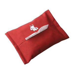 翻毛皮汽车座椅背抽纸盒创意车载遮阳板挂式纸巾盒车内用餐巾包套