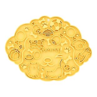 狗狗慢食碗舔舔盘中小型宠物防噎舔食垫猫咪狗碗酸奶慢食丰荣玩具