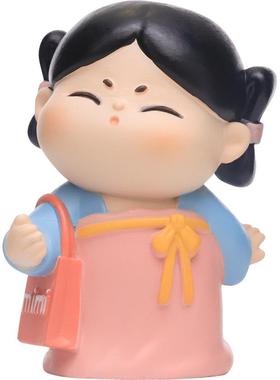 伊文兔古风唐小圆盲盒摆件