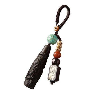 苏小囡文莱沉香木汽车钥匙扣挂件