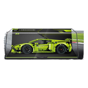 KGBOX适用乐高机械组42161兰博基尼赛车亚克力展示盒透明防尘罩