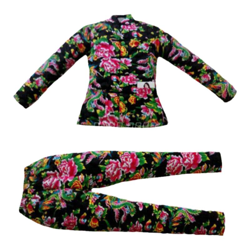 女手工棉衣棉裤套装棉花棉服加厚棉袄纯棉东北大花居家服修身暖和