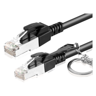 永定CAT7不掉固定网线锁监控端口锁防插拔黑色工业带锁七类防丢