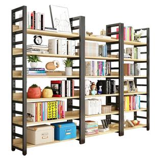 书架置物架落地简易儿童储物收纳货架子家用客厅多层收纳钢木书柜