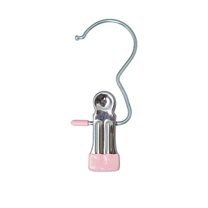 多功能金属带挂钩夹子晾晒袜夹帽子夹挂窗帘布料防滑小夹子防风