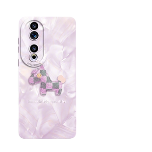 洛可可小马适用荣耀90手机壳90pro液态500硅胶500pro的400套honor新款300全包200防摔pro女100系列华为magic5