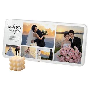 相框摆台照片高级感定制diy婚纱照洗相片做成挂墙三宫格轻奢打印