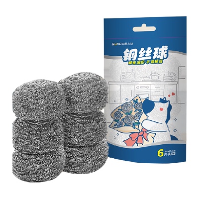 苏力达大号钢丝球6个不生锈