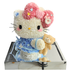 情人节520送女生hellokitty永生花哈喽KT凯蒂猫高级感生日礼物