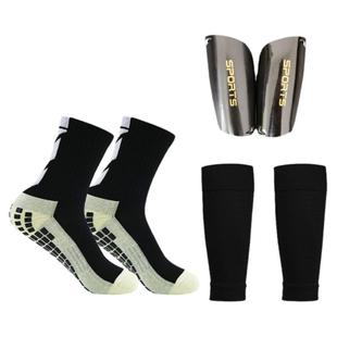 专业防滑足球袜子中筒成人儿童同款弹性袜套运动防护小腿挡板装备