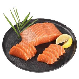 新疆国产三文鱼非进口挪威中段去皮虹鳟切片刺身寿司生鱼片海鲜