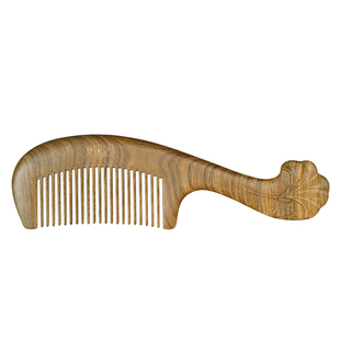 【梵沐记】银杏梳天然绿檀木梳子家用檀香密齿梳礼盒梳子妈妈礼物