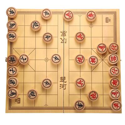 中国象棋实木大号高档套装折叠盘