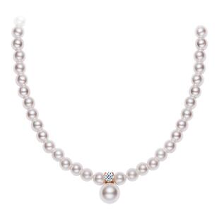 Julius/聚利时珍珠项链女款轻奢高级感2026爆款925银小众锁骨链