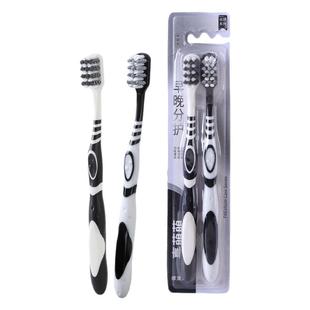 硬毛牙刷成人正品超硬耐用高端中硬毛家用去烟渍牙齿污垢清洁神器
