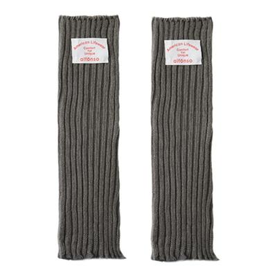 灰色标签堆堆小腿袜套