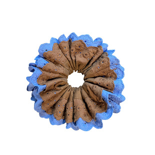 怎么少得了咖蓝朵~高级感蕾丝大肠发圈女高弹扎头发饰头绳韩国