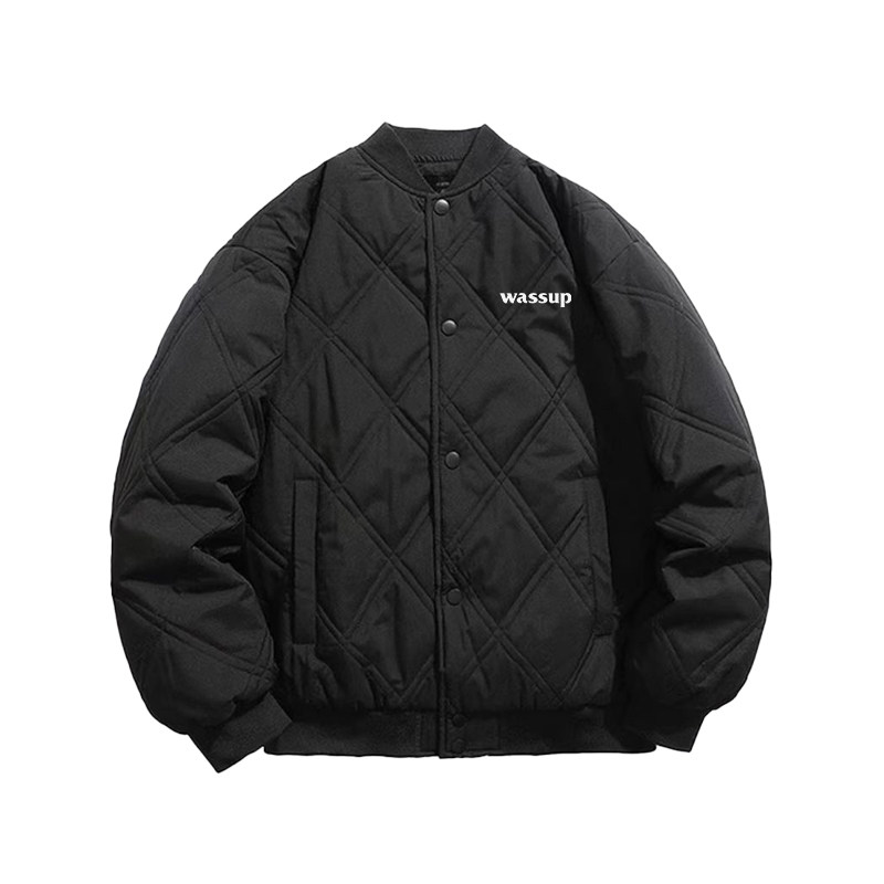 WASSUP潮牌美式棒球服夹克外套男