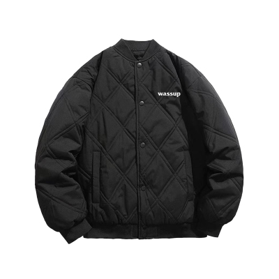 WASSUP潮牌美式棒球服夹克外套男