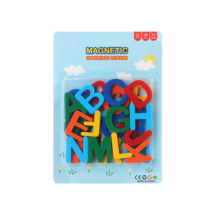 英文字母磁力贴教具磁吸数字贴板贴磁性磁铁黑板白板墙贴吸铁石26个英文字母冰箱贴拼音字母单词益智玩具早教