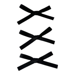 网红同款蝴蝶结小发夹芭蕾少女风多巴胺丝带绑发发带编发发卡头饰