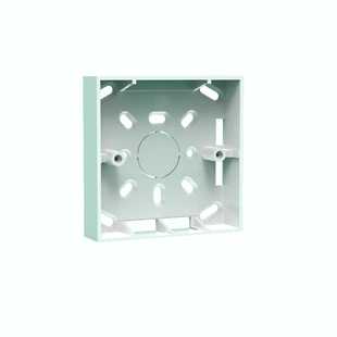 超薄开关插座底盒明装20mm深白色工程二位家用86型灰色金色接线盒