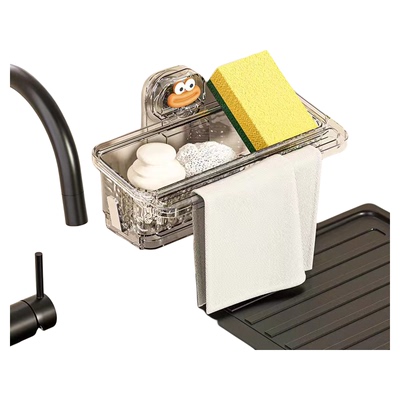 厨房抹布架吸盘式多功能