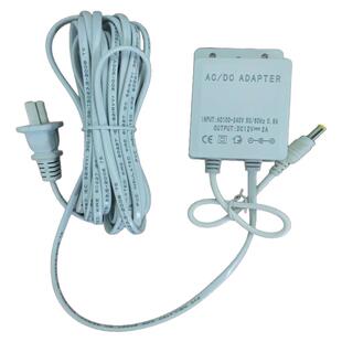 墙白超长线12V电源2A摄像头防雨常规通用监控专用安防电源室外