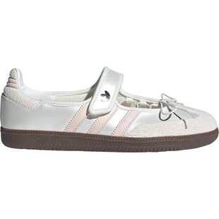 Adidas/阿迪达斯正品三叶草女士玛丽珍魔术贴休闲鞋JR4482