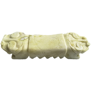 蓝田玉石睡眠枕头护颈硬枕夏凉老人枕头虎头工艺枕头给父母的礼物