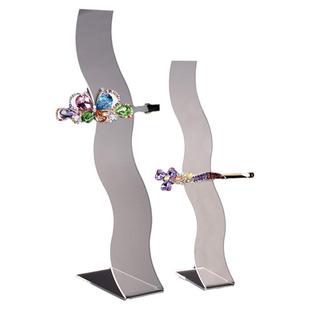 S形亚克力发夹板发圈头花头夹头饰架饰品展示架 发饰架首饰架