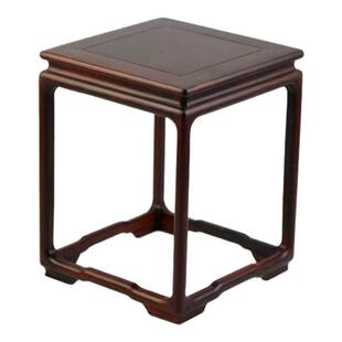 红木底座老挝大红酸枝实木托花盆奇石底座工艺品摆件底座昌蒲架子