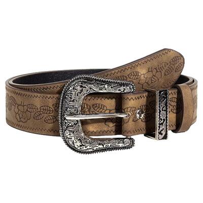 CK原创美式复古棕色皮带