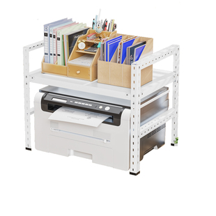 办公室打印机架子小型双层复印机置物架桌面多功能桌上抽屉收纳架