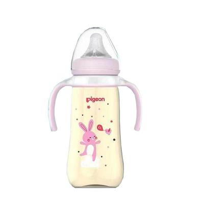 贝亲宽口径奶瓶彩绘ppsu新生