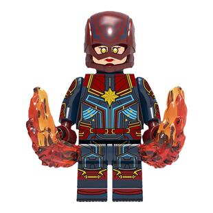 漫威超级英雄第三方鞭索绿巨人鹰眼浪人蜘蛛侠积木人仔玩具0244