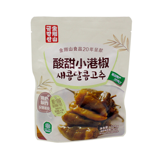 高丽村韩国风味延边朝鲜族特产泡菜【金刚山酸甜小港椒】咸菜