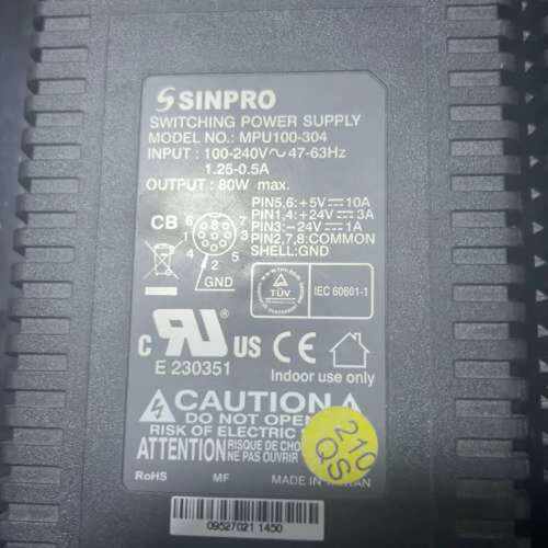 议价SINPRO星博MPU100-304电源适配器，三孔接口，成